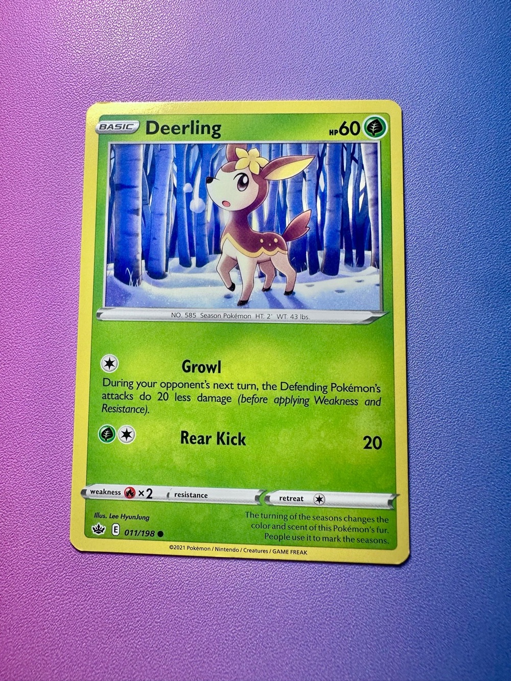 deerling - 011/198 (common) — pokemon: chilling reign